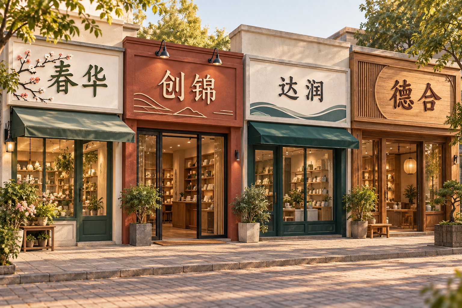 店铺名字的字形读音比较