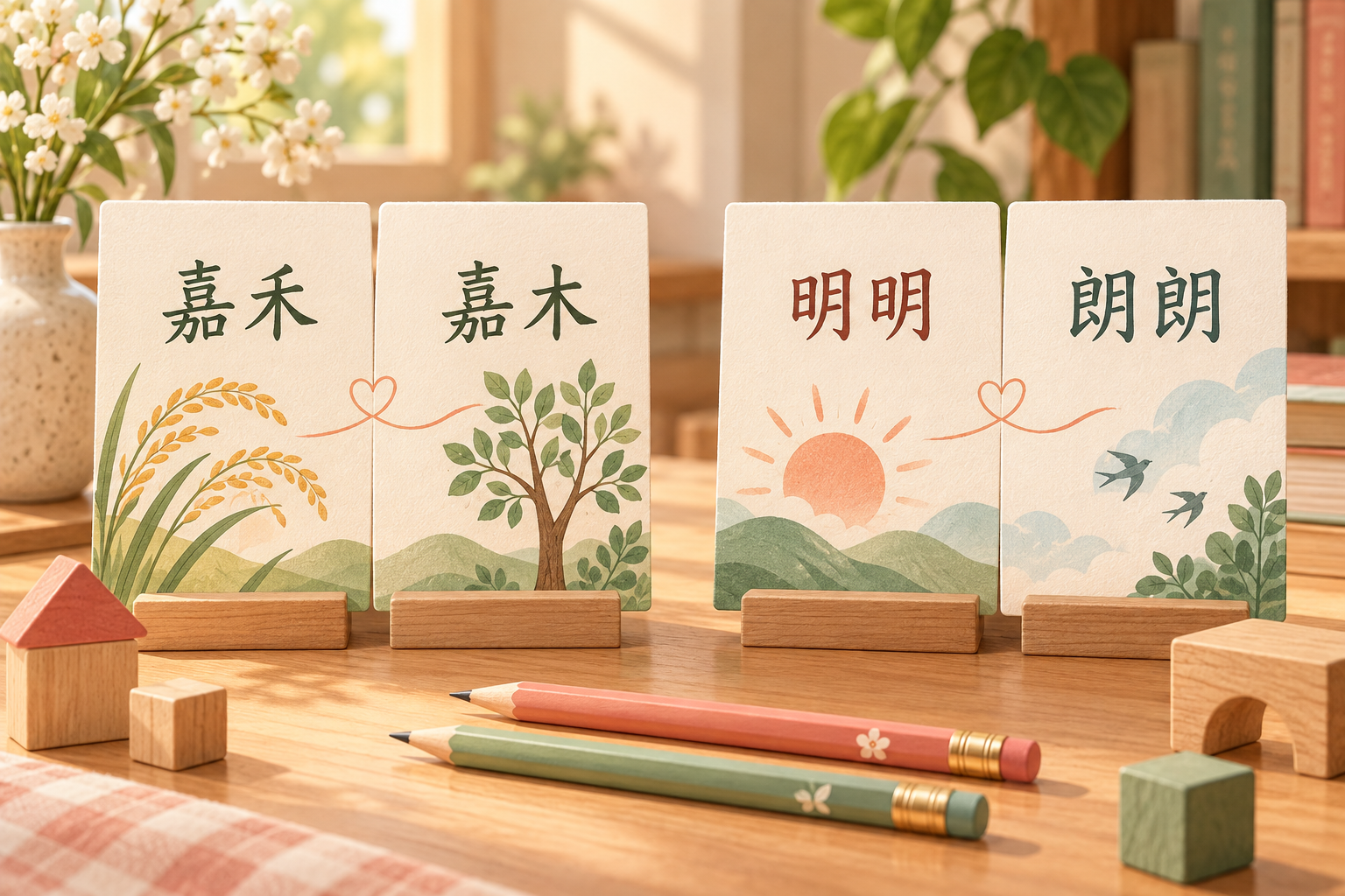 小名的字形读音比较